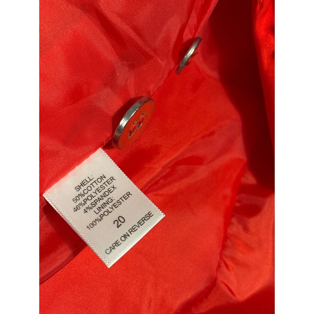 7th Avenue Design Studio New York And Company Red Blazer Size 20 - Picture 4 of 5